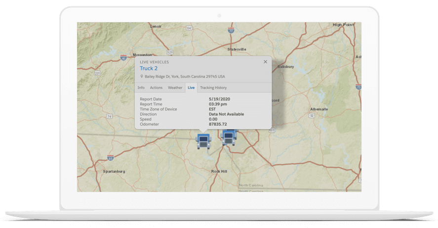 screenshot of Salesforce Maps